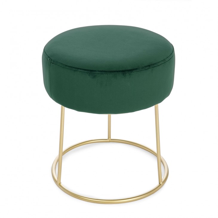 Pouf poltrona da salotto giallo verde