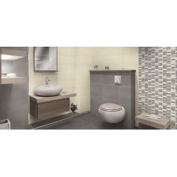 Mattonella domus beige + taupe + mosaico 