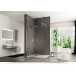 Parete fissa WALK-IN,cristallo temperato spessore 8 mm,misura 140 cm