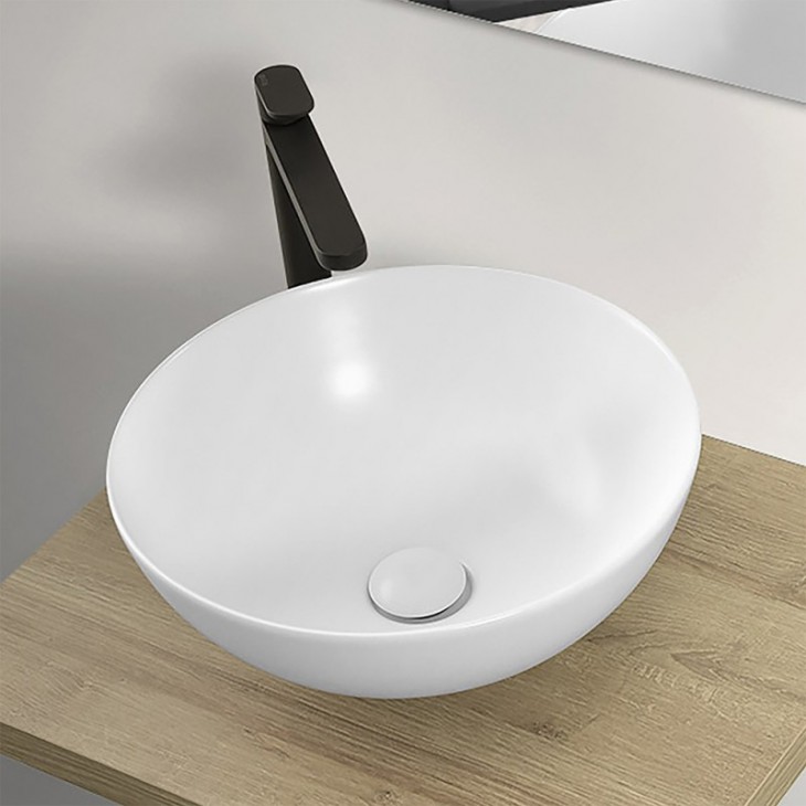 Lavabo bacinella bianco opaco