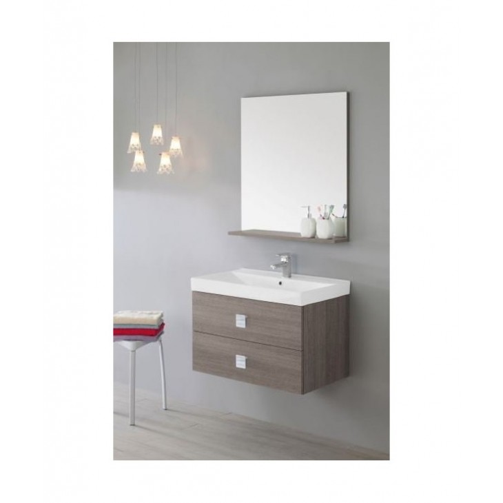 Mobile da bagno BRAVO 75 Rovere scuro