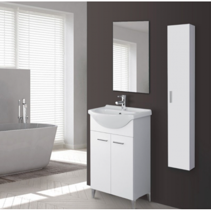 Mobile da bagno STELLA da 56 Bianco Laccato