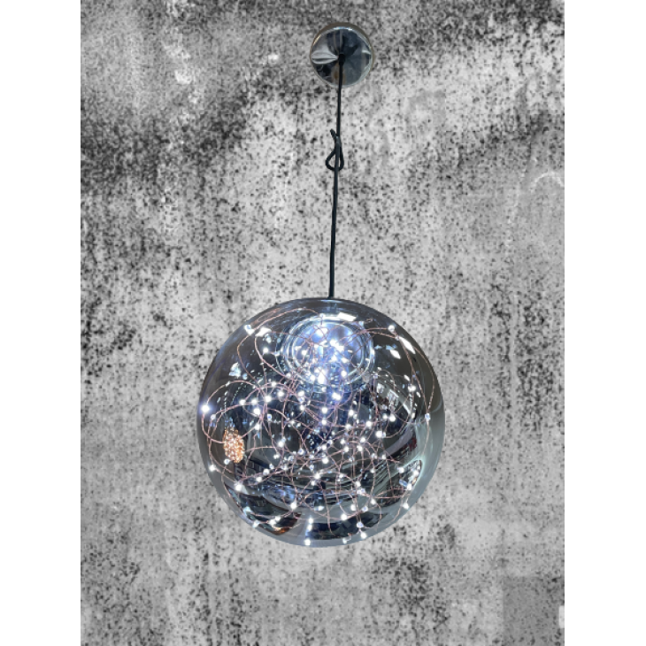 Lampadario Sfera con led Grigio