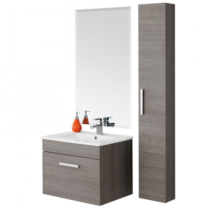 Mobile da bagno SHOW 60 Rovere scuro