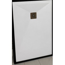 Piatto doccia in marmoresina bianco 80x140