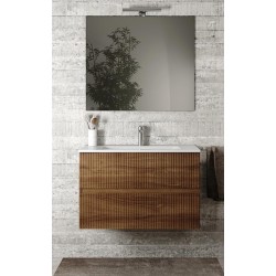 Mobile da bagno Cannettato noce da 80 Cm