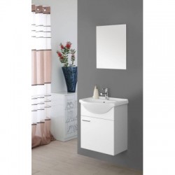 Mobile da bagno STELLA da 56 Bianco Laccato Sospeso